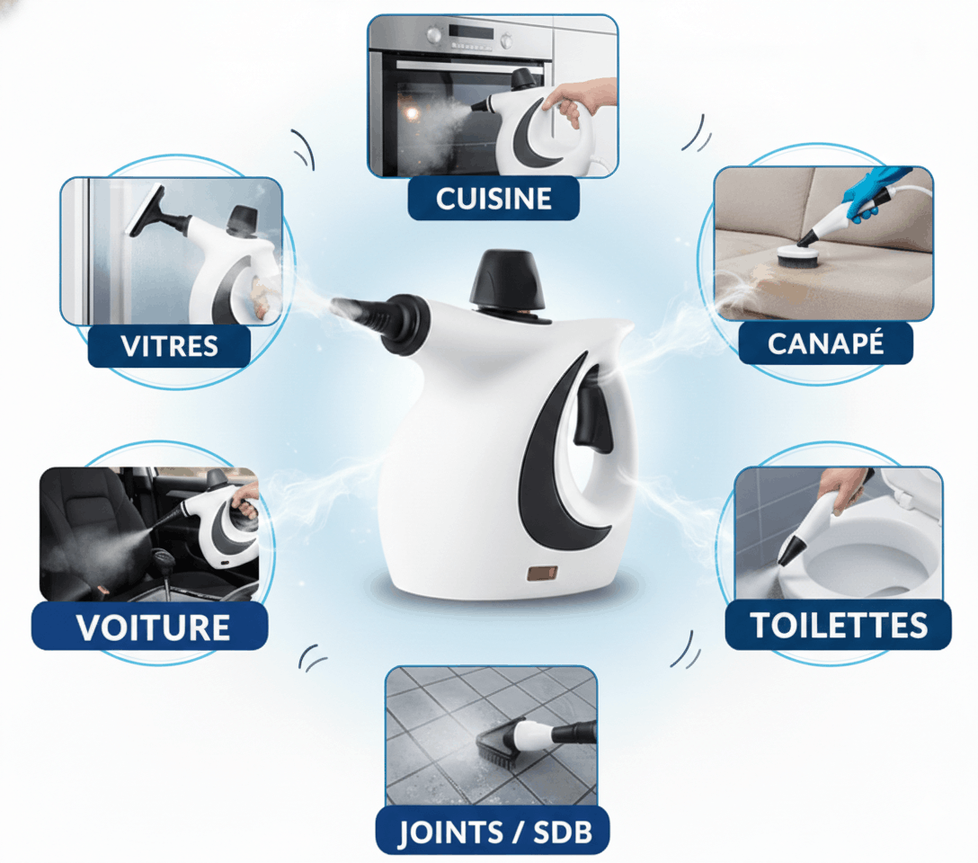 Nettoyeur Vapeur Minoa-Fini les produit toxiques