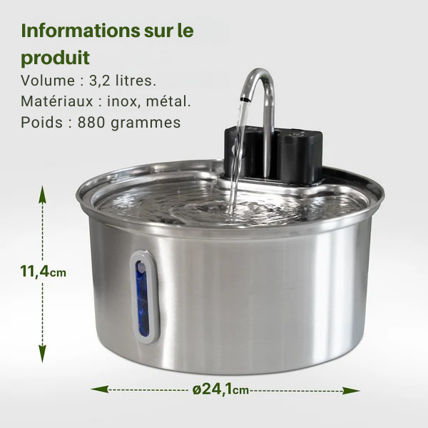 Fontaine à eau pour chats sans fil MINOA 2.0