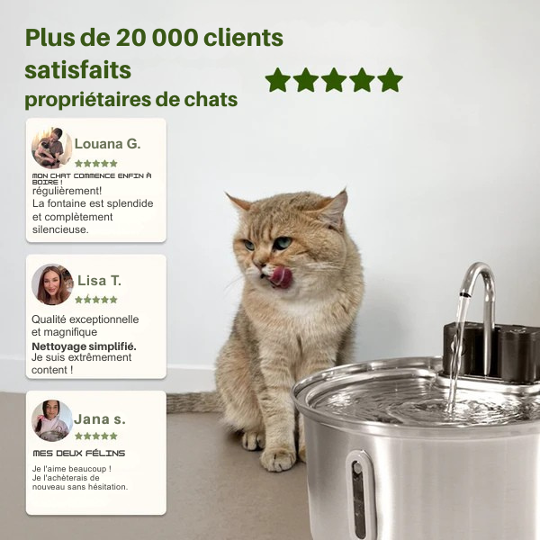 Fontaine à eau pour chats sans fil MINOA 2.0